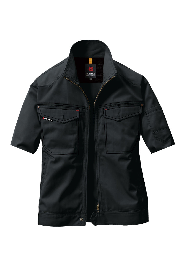 ブラック
※加工はイメージです。製品によって半袖加工のし上がりが若干異なる場合がございます