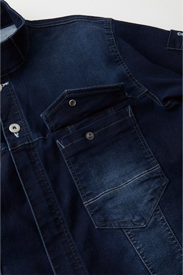 SOWA 2082-20 桑和 N.BW 9.5oz ストレッチ デニムつなぎ服 【通年用】
