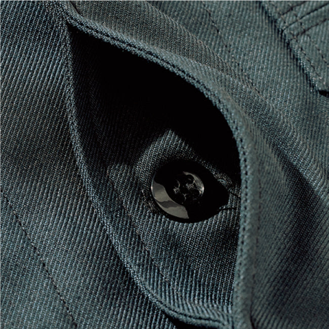 HOOH 2501 村上被服 サージ 立衿シャツ M~6L【通年用】