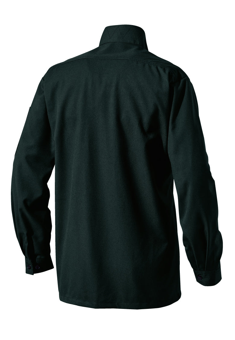 HOOH 2501 村上被服 サージ 立衿シャツ M~6L【通年用】