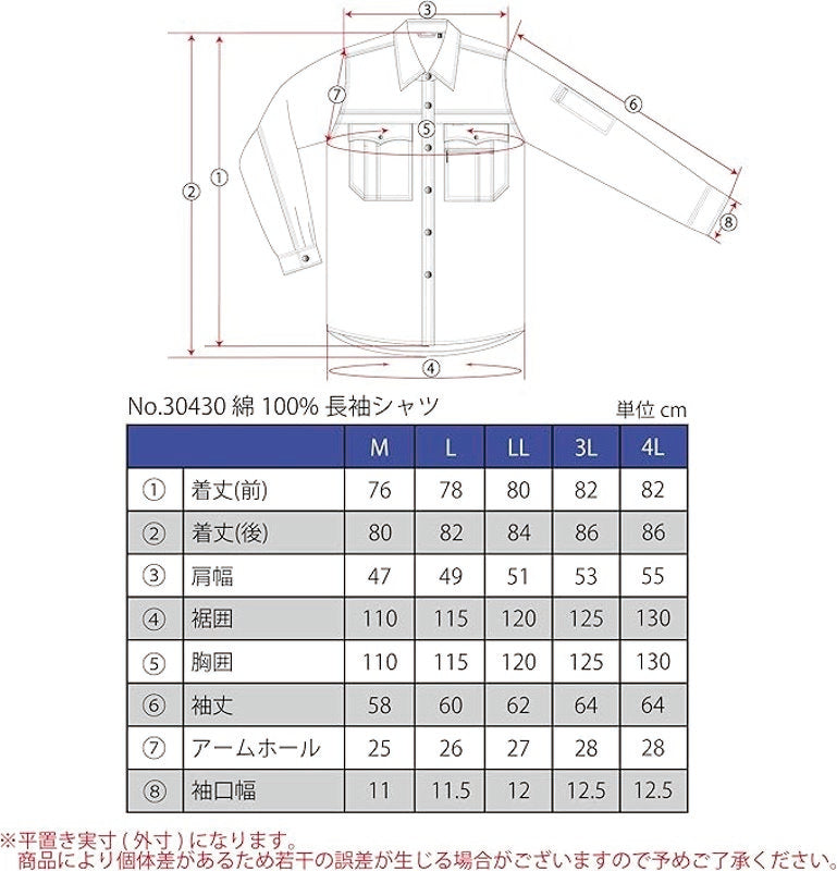 サイズ表
