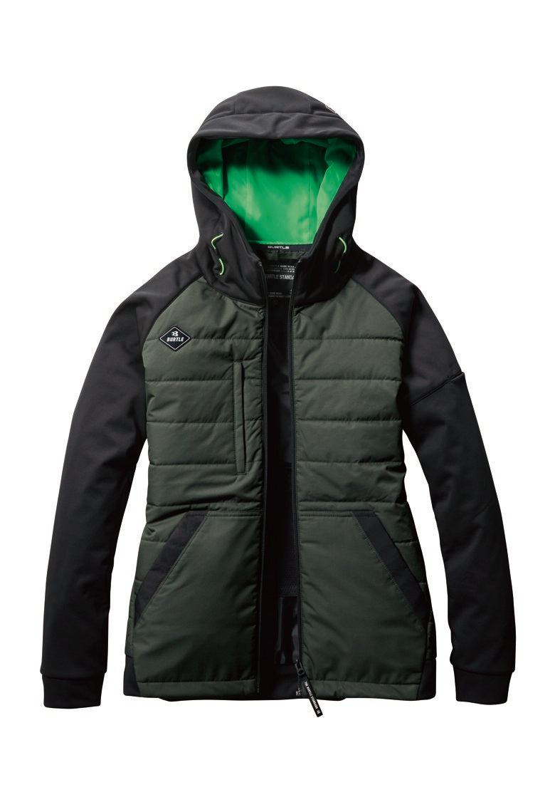 セット内容:TC500 電熱パッド、AC09バッテリー、バートル 3220ジャケット-ミルスグリーン