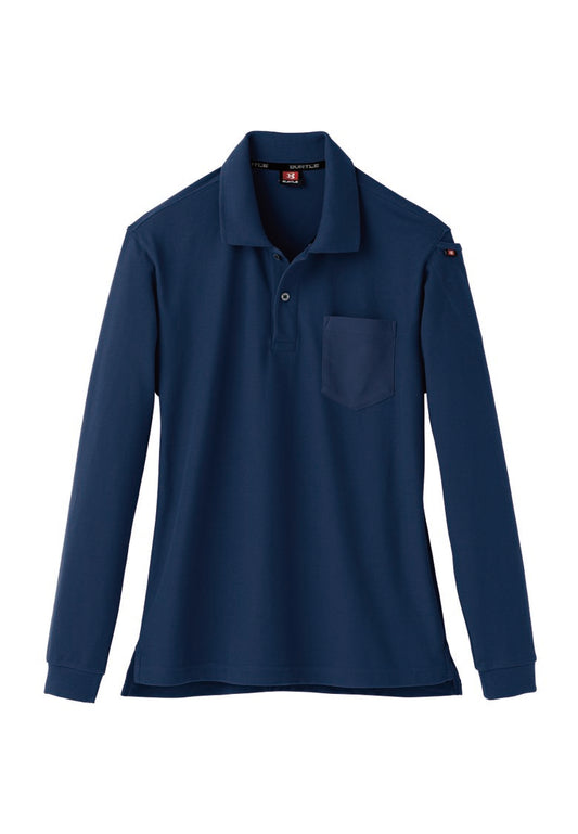 バートル  505 BURTLE 吸汗速乾・Xラインシルエットでシャープな長袖ポロシャツ