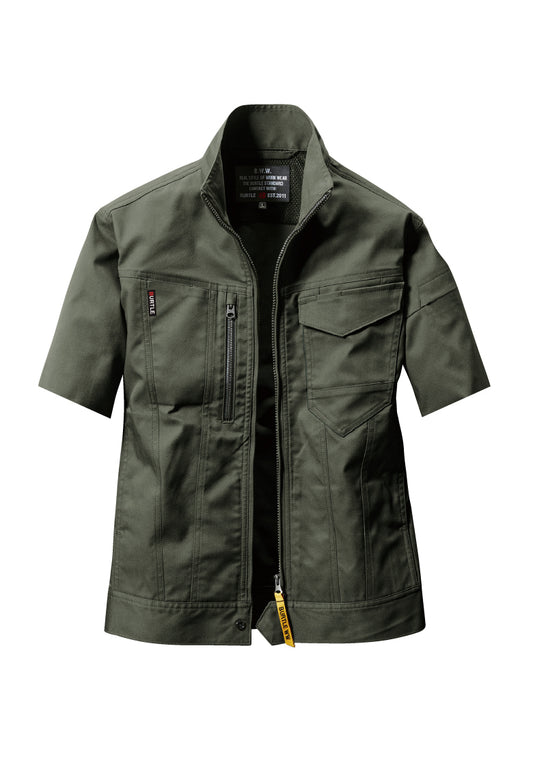 ミルスグリーン
※加工はイメージです。製品によって半袖加工のし上がりが若干異なる場合がございます