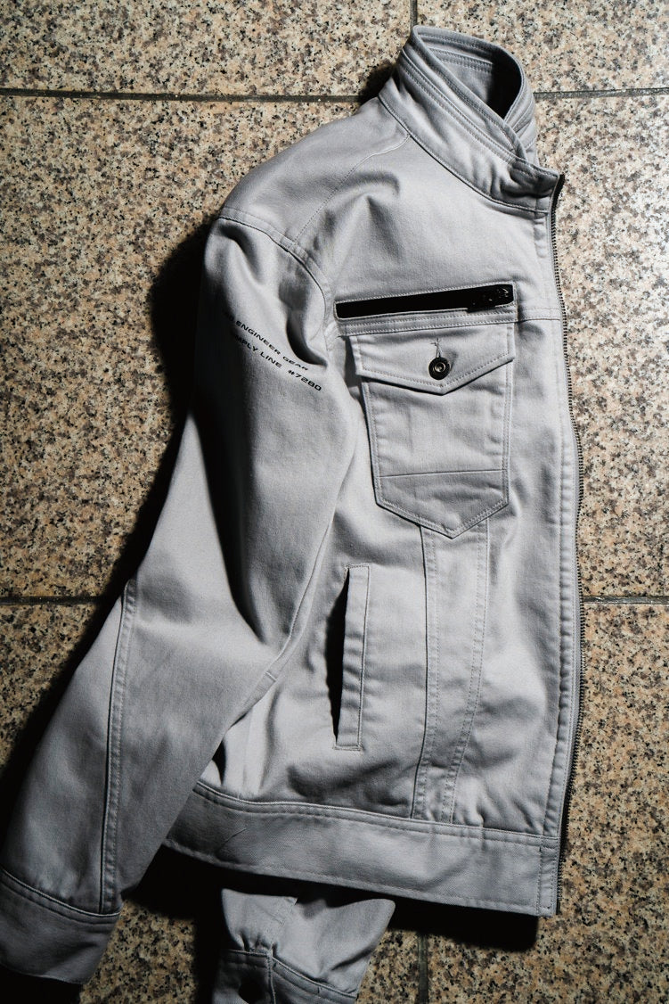 アイズフロンティア 7280D I'Z FRONTIER 3Dストレッチ インディゴ ワークジャケット【通年用】 S~6L