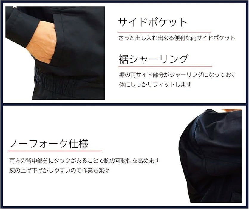 サイドポケット、裾シャーリング、ノーフォーク仕様