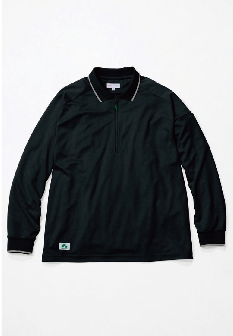 SOWA BEAMS DESIGN B7915-60 桑和 ビームス 長袖ハーフジップポロシャツ【通年用】