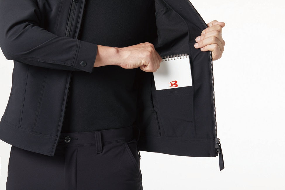 内ポケット
左ボタン止め