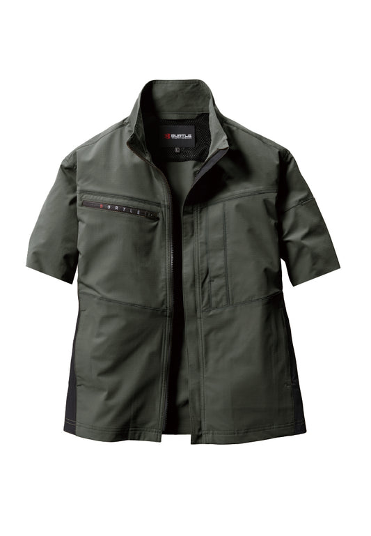 ミルスグリーン
※加工はイメージです。製品によって半袖加工のし上がりが若干異なる場合がございます