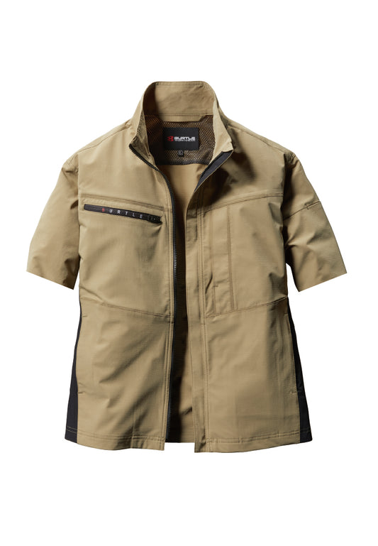 カーキ
※加工はイメージです。製品によって半袖加工のし上がりが若干異なる場合がございます