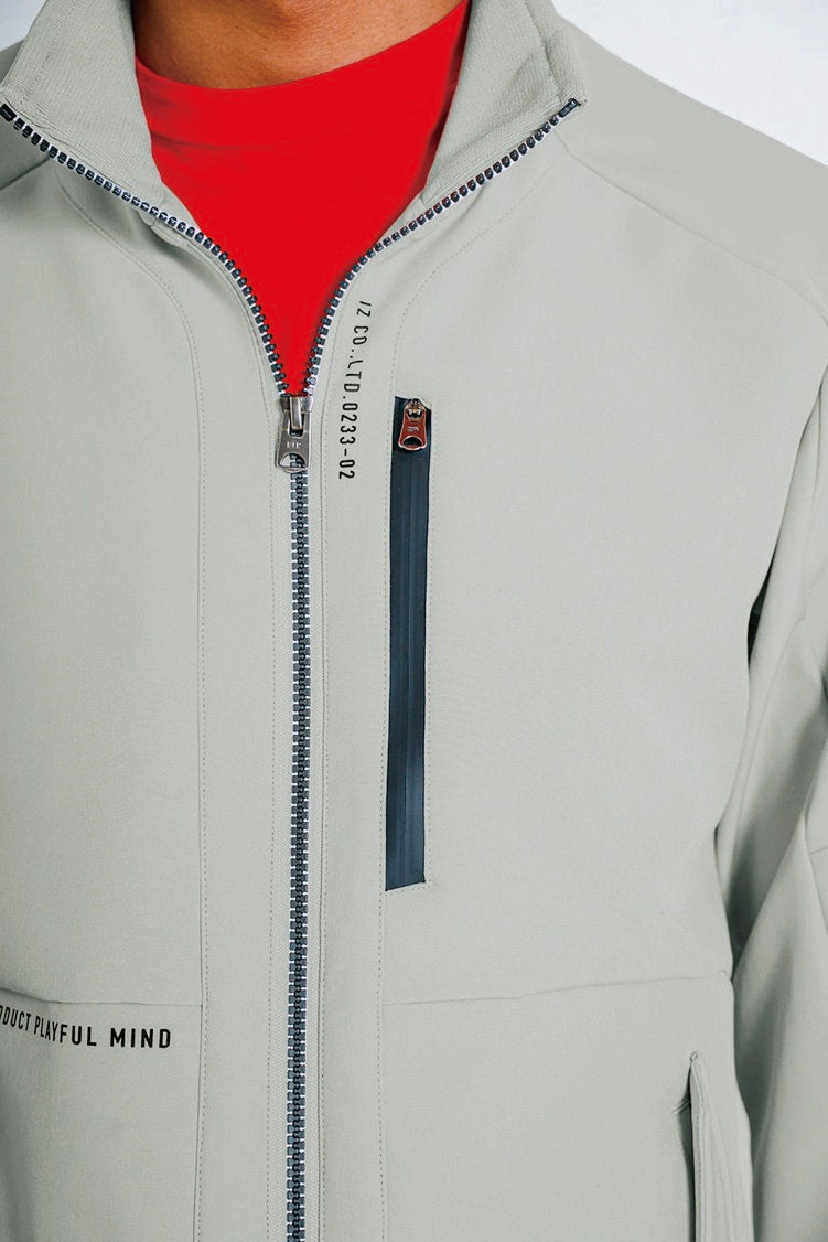 縦止水ファスナー付き左胸ポケット