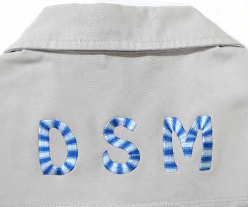 カラフル刺繍ネーム 唯一無二のかわいいカスタム刺繍 (CU0009)