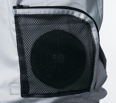 ファン落下防止ネット(ファスナー)付き