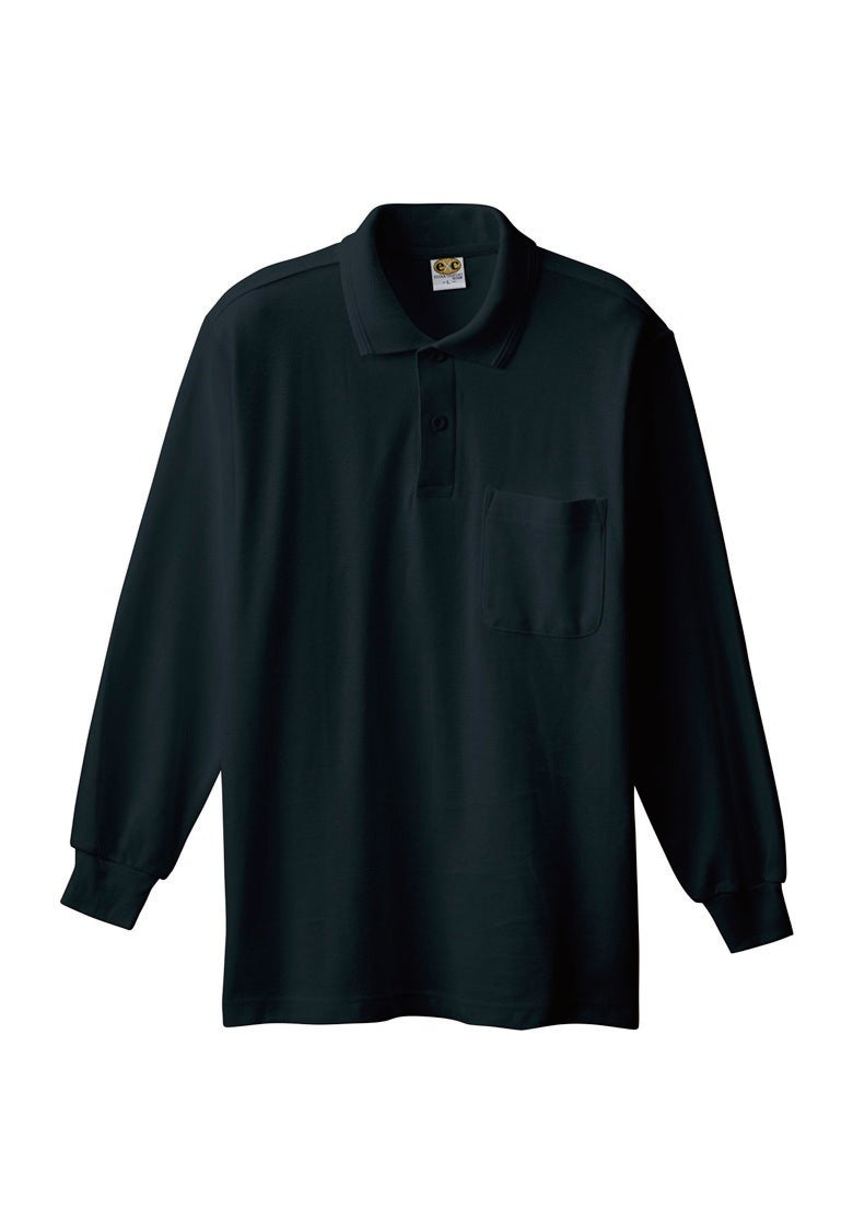 SOWA 0090 桑和 綿100％鹿の子 長袖ポロシャツ【通年用】 | 作業服と