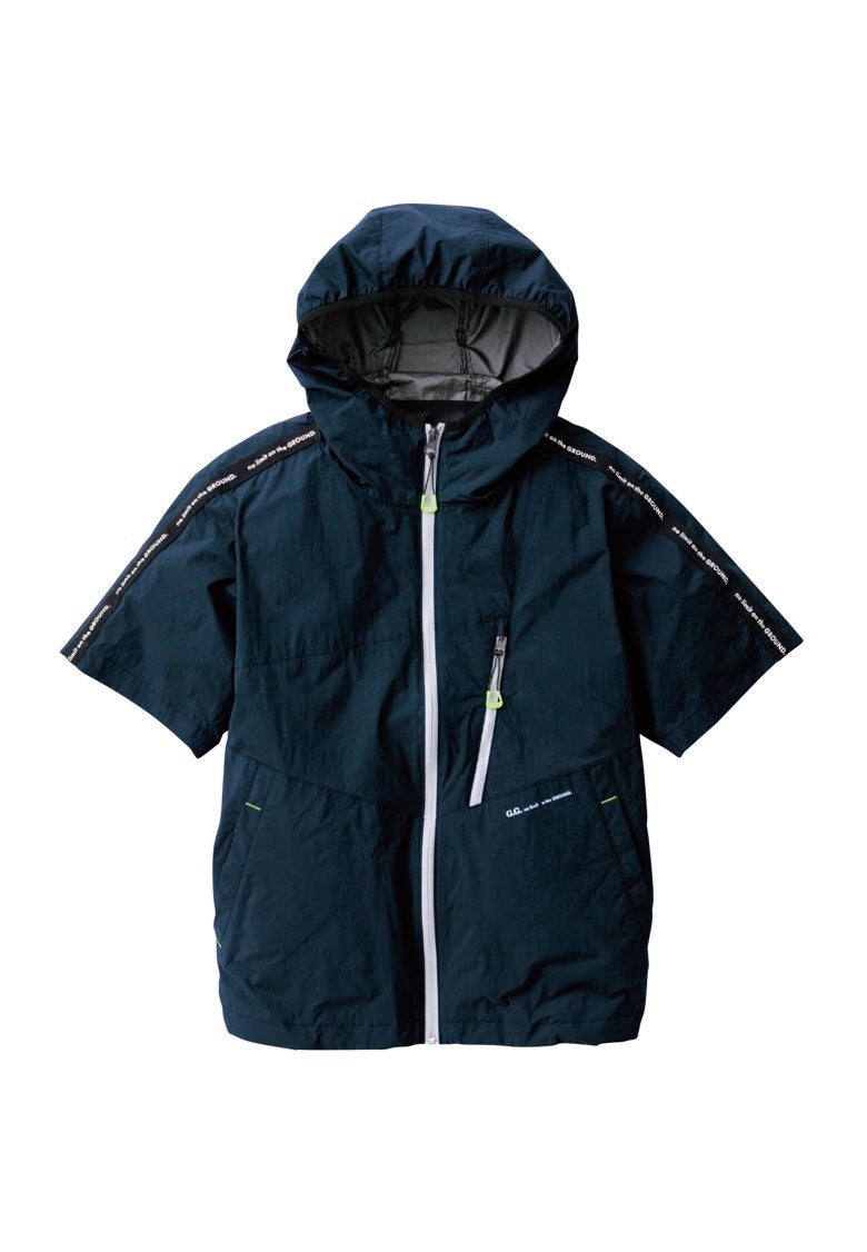 SOWA 0129-01 桑和 G.G 裏側チタン遮熱素材 空調半袖ブルゾン