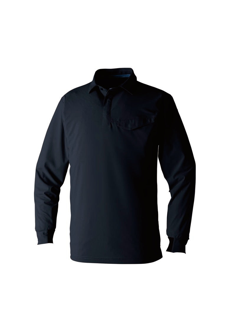 SOWA 0495-50 桑和 超冷感 長袖ポロシャツ（胸ポケット有）【通年用