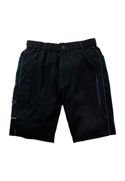 ハーフパンツ 0648-07 ブラック 前面