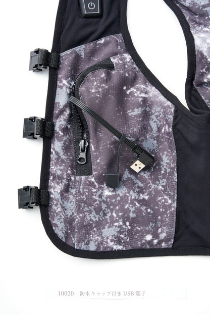 防水キャップ付きUSB端子