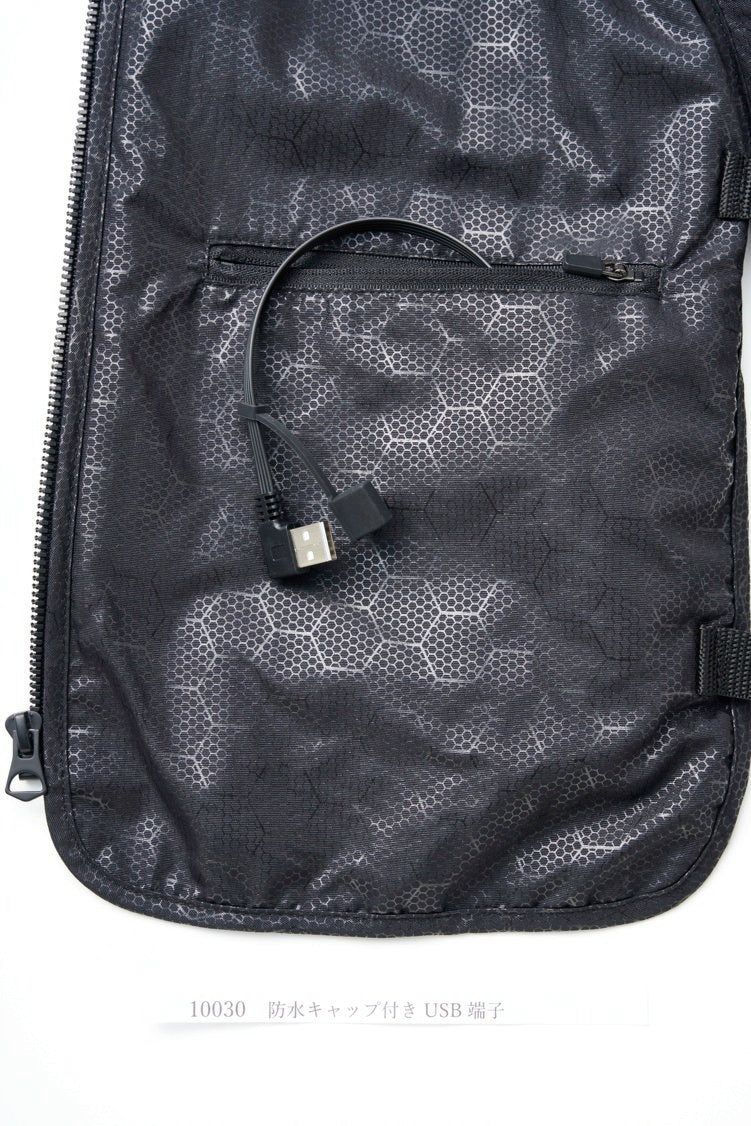 防水キャップ付きUSB端子