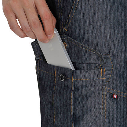 【股下100cmまで】バートル 1502 BURTLE 日本製ソフトツイル 高品質ヘリンボーン・カーゴパンツ インディゴ色のみ【秋冬用】【生地継ぎ足し加工代込み】