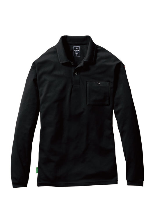 バートル 165 BURTLE エコ リサイクル UVカット ストレッチ長袖ポロシャツ【通年用】