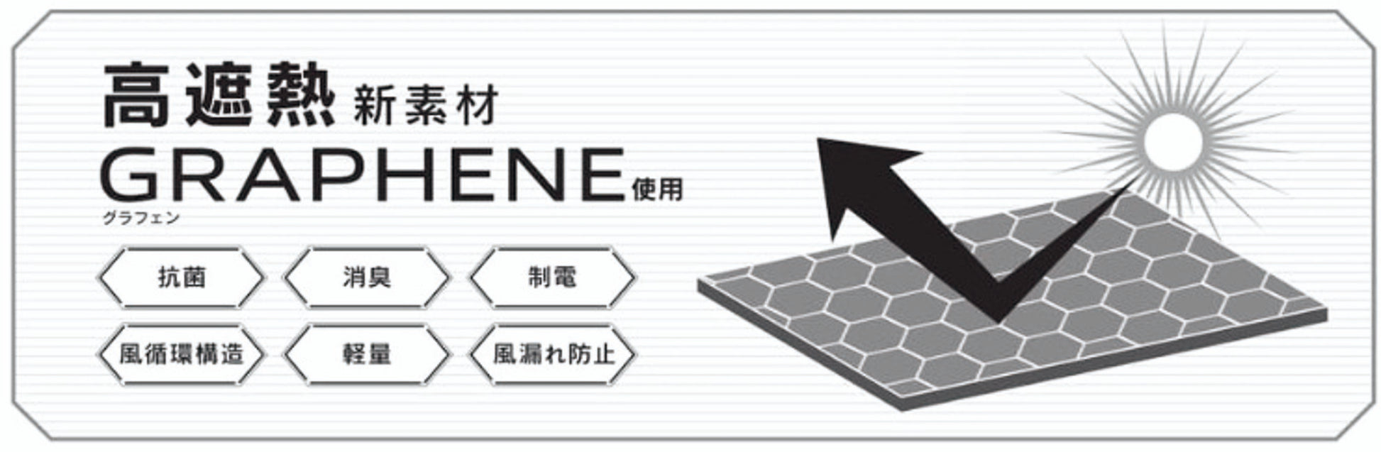 高遮熱新素材 GRAPHENE使用
