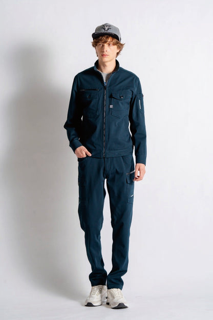 アイズフロンティア 3160 カットソーA.D.ストレッチワークジャケット【通年用】 S～6L