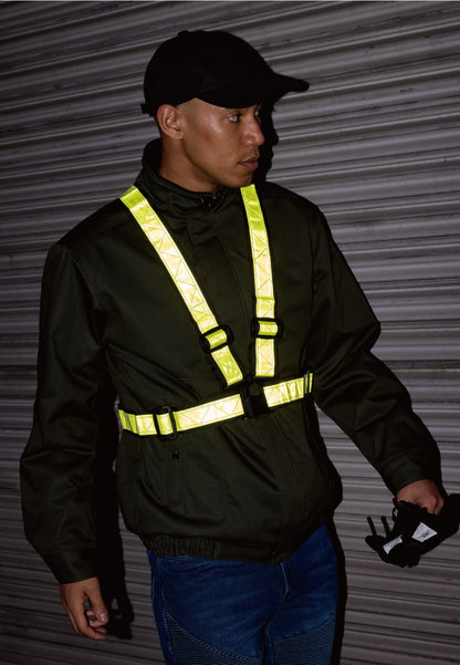 HOOH 322 村上被服 ショート丈反射ベスト F～XO【通年用】