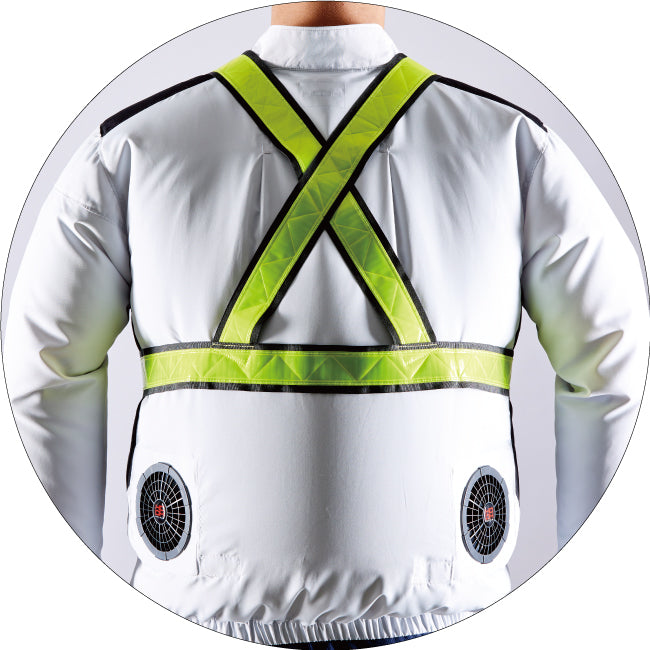 HOOH 322 村上被服 ショート丈反射ベスト F～XO【通年用】