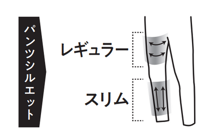SOWA 3472-09 パンツシルエット