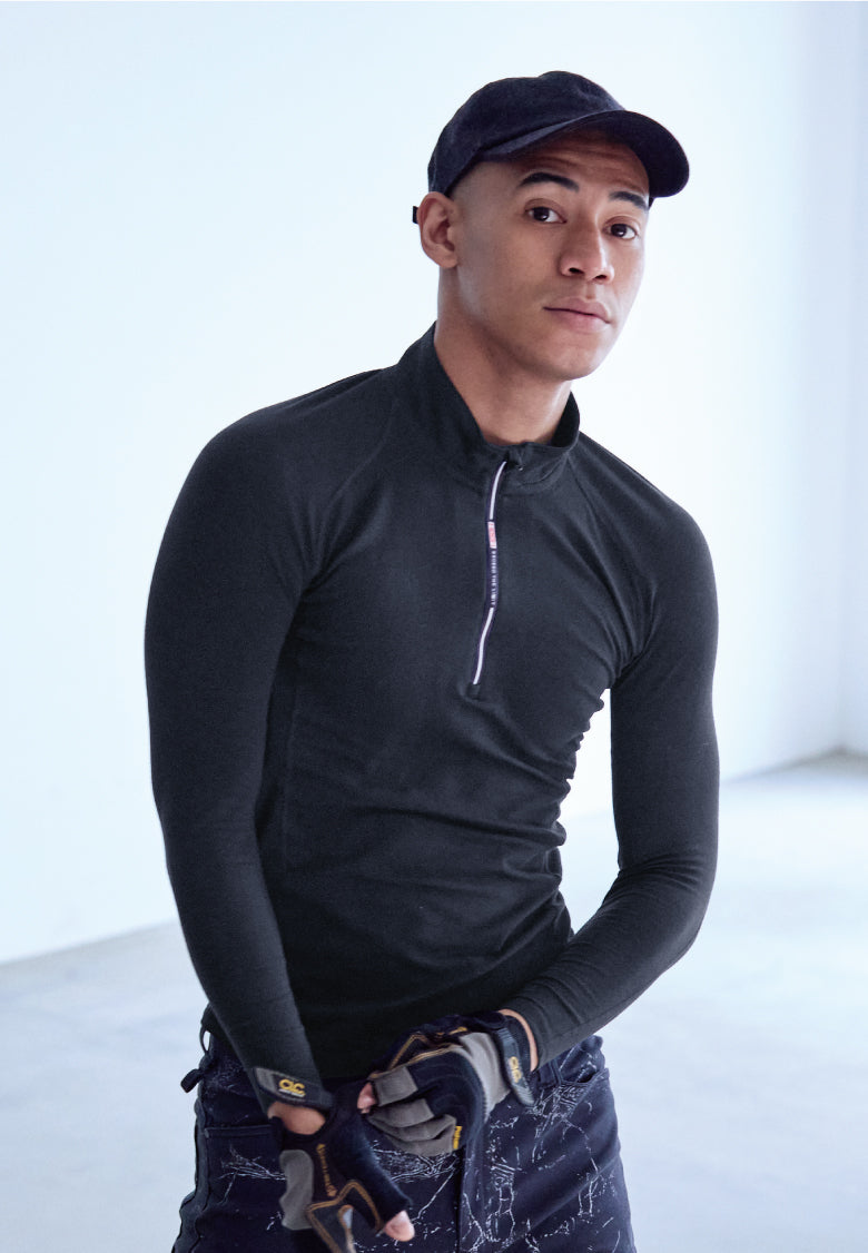 HOOH 482 村上被服 ジップアップホットインナー S～8L【防寒用】