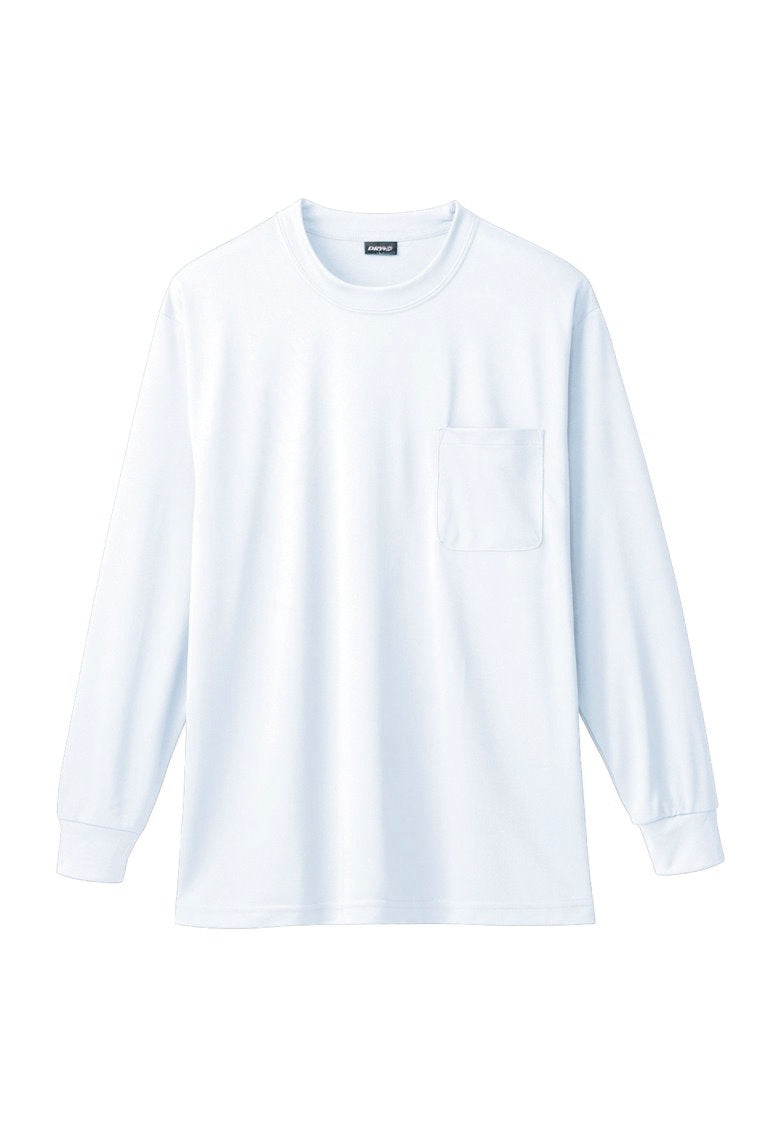 SOWA 50384 桑和 ハニカムメッシュ長袖Tシャツ（胸ポケット付）S〜8L