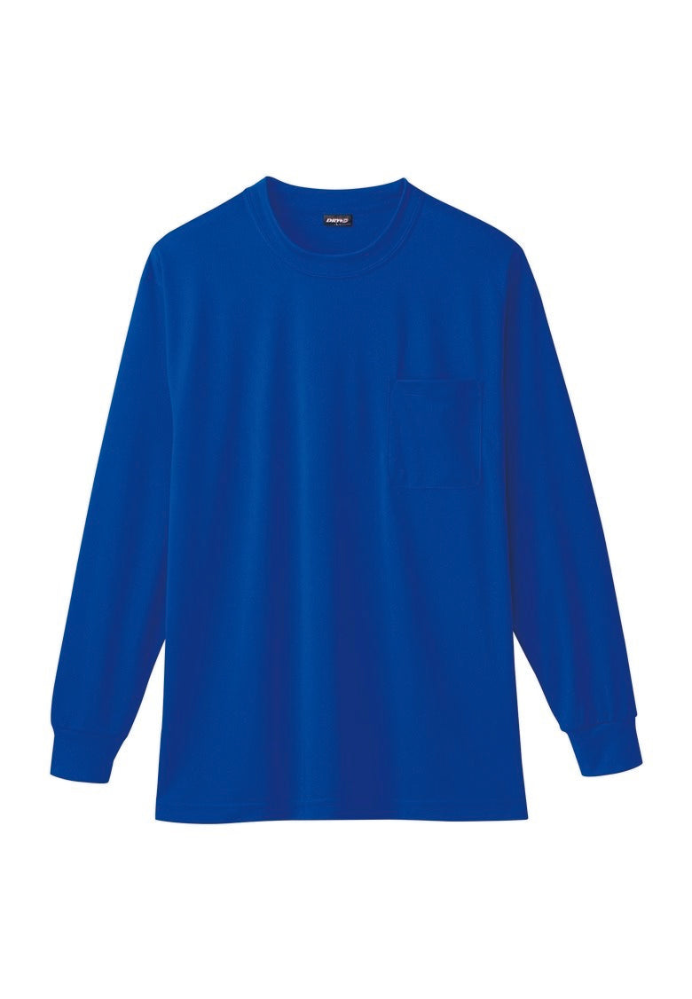 SOWA 50384 桑和 ハニカムメッシュ長袖Tシャツ（胸ポケット付）S〜8L