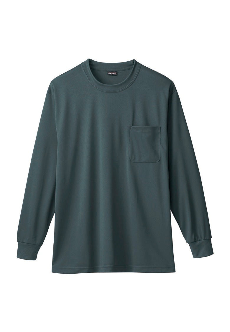 SOWA 50384 桑和 ハニカムメッシュ長袖Tシャツ(胸ポケット付)S〜8L SOWA 50384 桑和 ハニカムメッシュ長袖Tシャツ(胸ポケット付)S〜8L