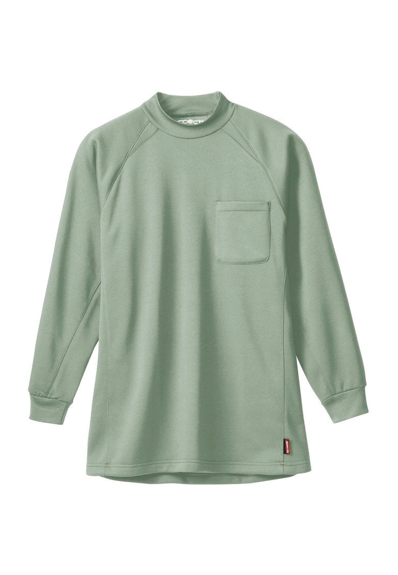 SOWA 50428 桑和 長袖Tシャツ（ハイネック、胸ポケット有）【秋冬用】 M～4L