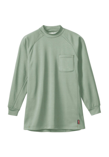 SOWA 50428 桑和 長袖Tシャツ（ハイネック、胸ポケット有）【秋冬用】 M～4L