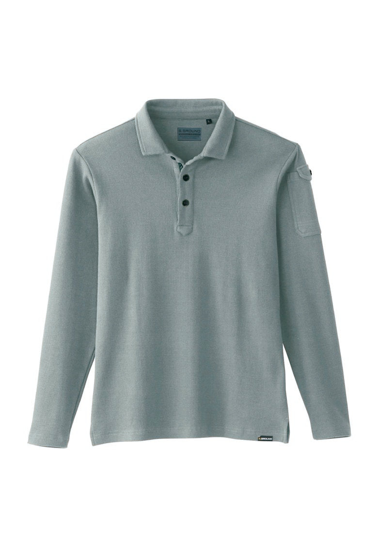 長袖ポロシャツ グレー ホワイト ロゴ 楽天市場】【2025-26秋冬】 ルコックゴルフ メンズ 長袖 シャツ