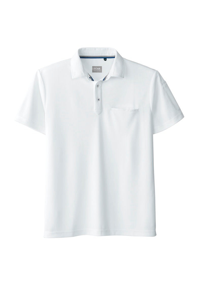 SOWA 50727 桑和 吸汗速乾デオドラント 鹿の子半袖ポロシャツ【春夏用