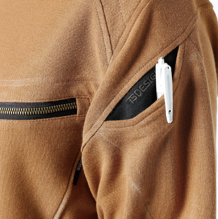 TS DESIGN 5105 藤和 交織鹿の子 男女ユニセックス 肩刺し子仕様・長袖