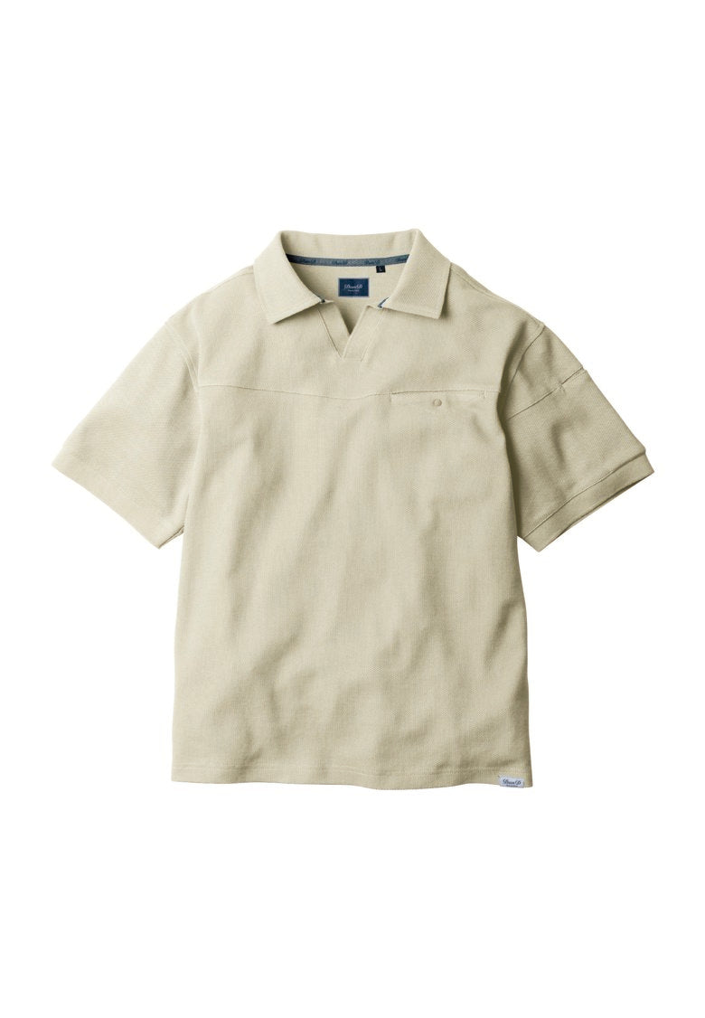 DETW スナップポロシャツ 25ss SOWA 5475-51 DanD 綿100% 半袖ポロシャツ（胸ポケット有） 【秋冬用
