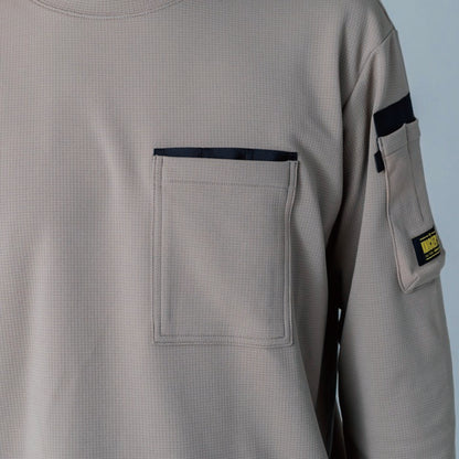 TSデザイン 55350 ニッカーズドライワッフルロングスリーブTシャツ【秋冬用】 S～6L