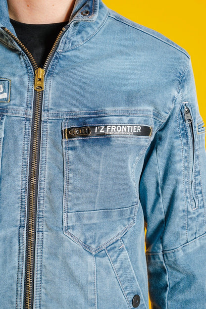 ファスナー付き左胸ポケット