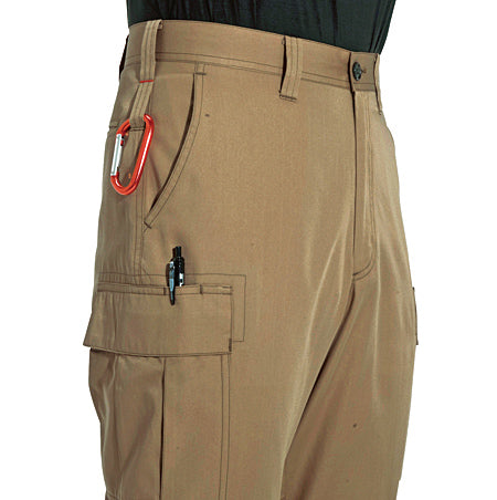 両脇ツインループとカーゴポケットのペンさし