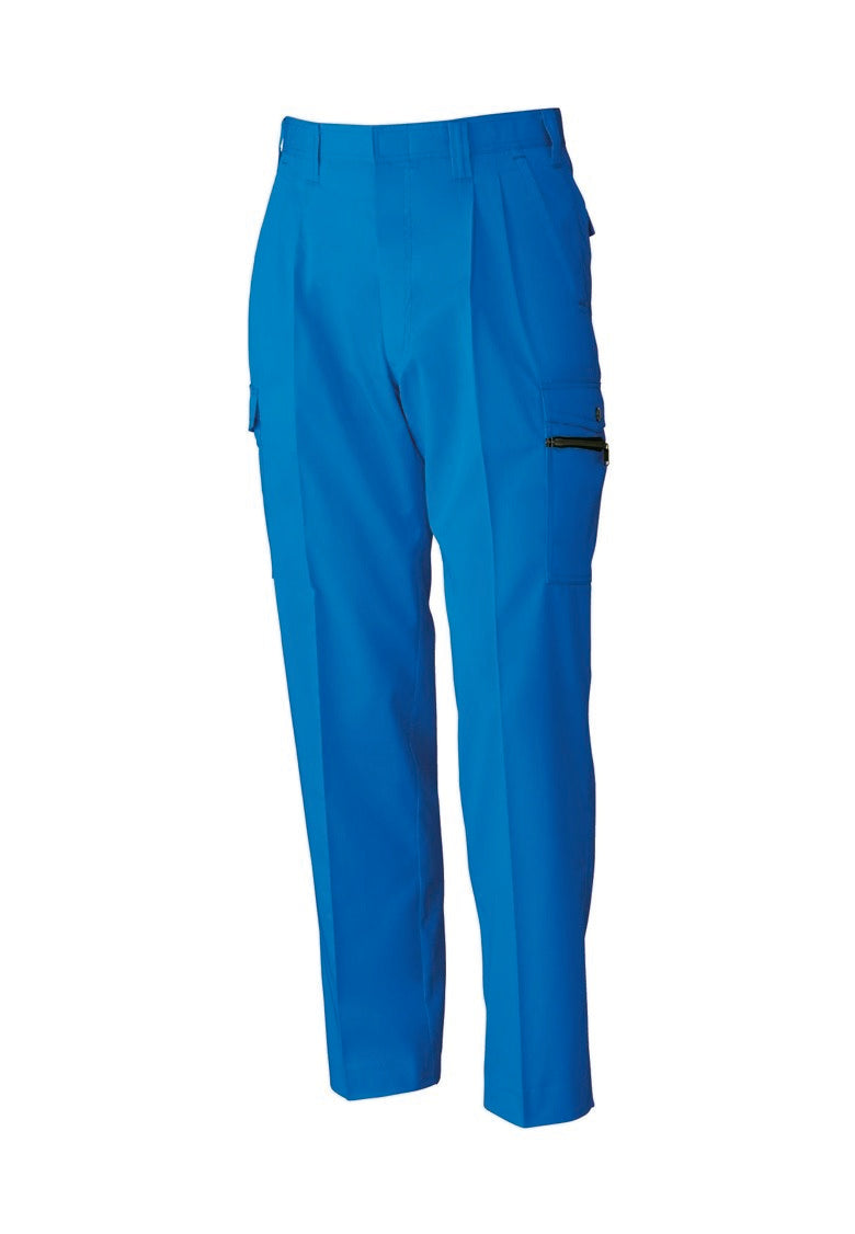 SOWA 618 桑和 イージーアイロン タフ素材 制電ツータックカーゴパンツ