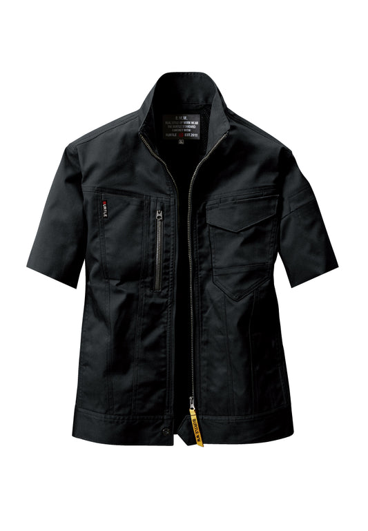 ブラック
※加工はイメージです。製品によって半袖加工のし上がりが若干異なる場合がございます