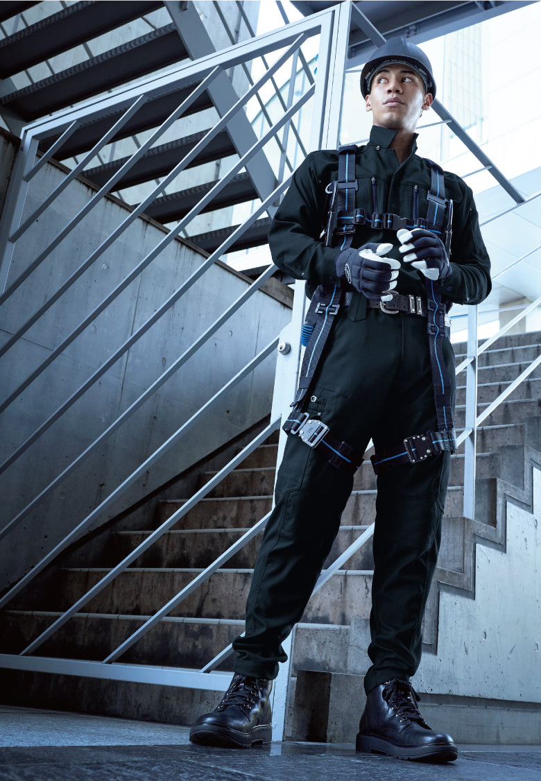 HOOH 6301 村上被服 ストレッチサージ フルハーネス対応 シャツ M～6L【通年用】