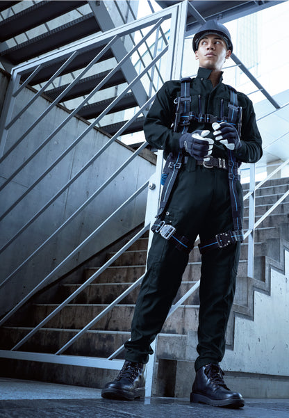 HOOH 6301 村上被服 ストレッチサージ フルハーネス対応 シャツ M～6L【通年用】