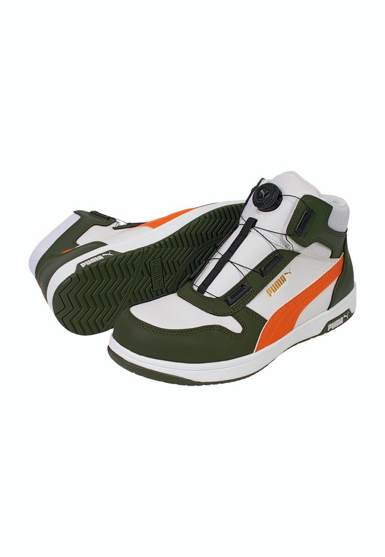 63.222.0 HERITAGE フロントコート ホワイト＆グリーン ディスク ミッド