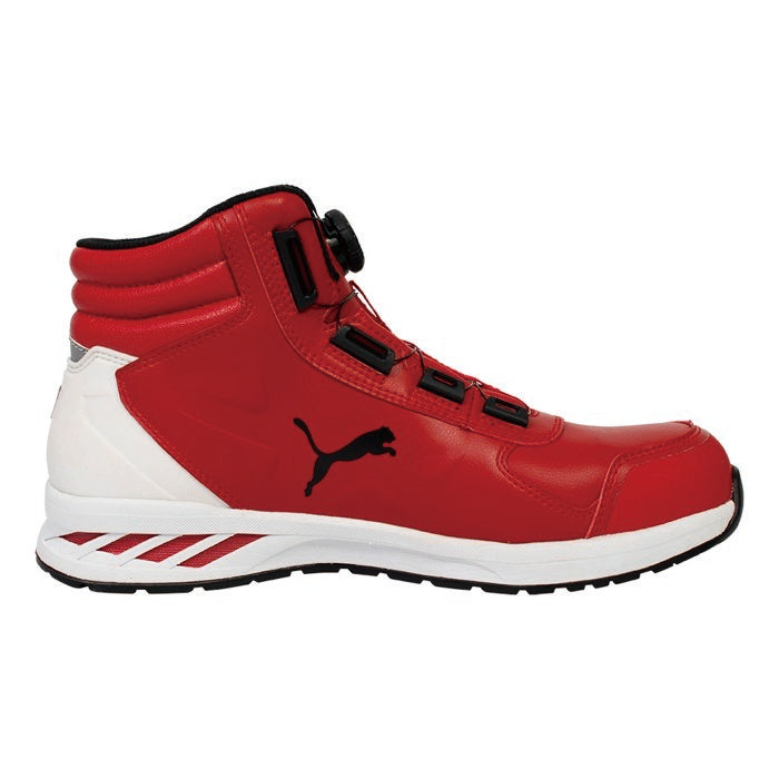 プーマ安全靴#63.358 28.0cmライダーレッド＆ブラック　ディスクミッド PUMA プーマ セーフティシューズ 63.358.0 JAPAN ATHLETIC ライダー