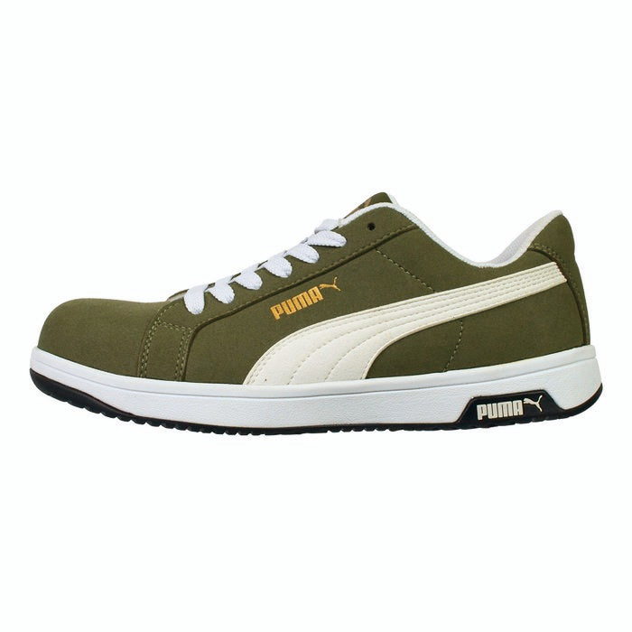 プーマ安全靴#64.201 27.0cmアイコニックオリーブロー PUMA プーマ セーフティシューズ 64.201.0 HERITAGE アイコニック
